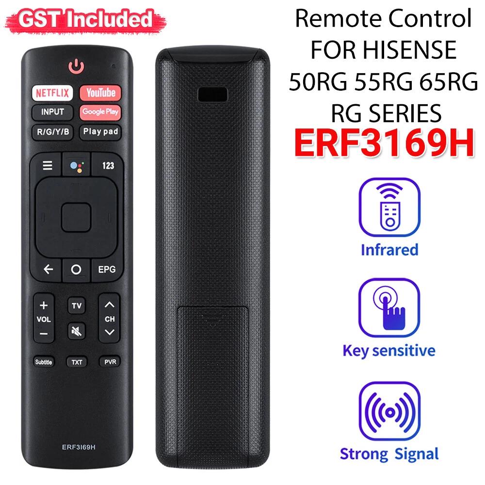 ERF3I69H TV Remote Control for HISENSE 50RG 55RG 65RG RG SERIES ERF3169H