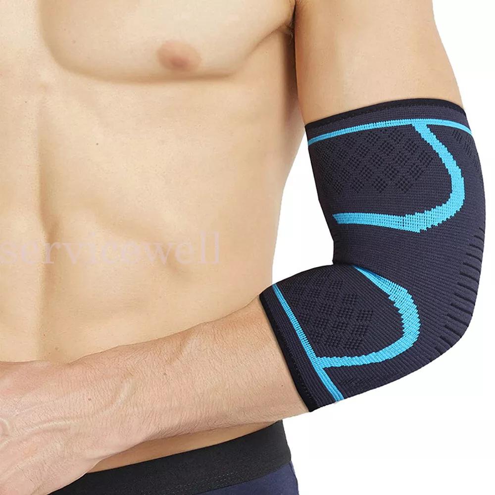 Elbow Brace Support Compression Arm Sleeve Sport Tennis Gym Joint Pain Relief - Image 2