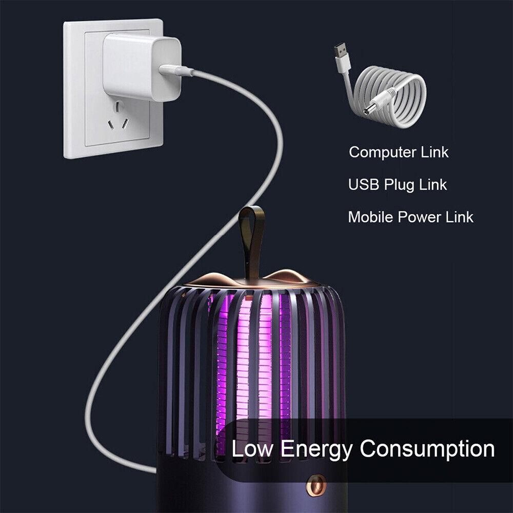 Electric Mosquito Killer Lamp Insect Catcher Fly Bug Zapper Trap LED UV Mozzie - Image 2