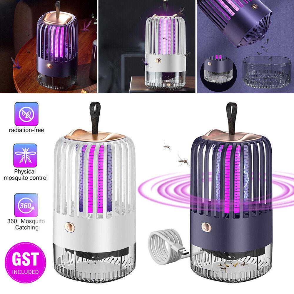 Electric Mosquito Killer Lamp Insect Catcher Fly Bug Zapper Trap LED UV Mozzie