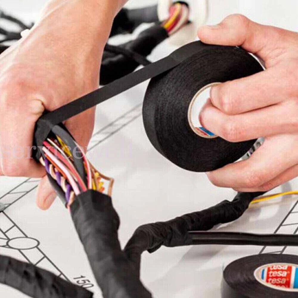 Electrical Wiring Harness Tape Wire Loom Cloth Tape Noise Damping Heat Proof AU - Image 4