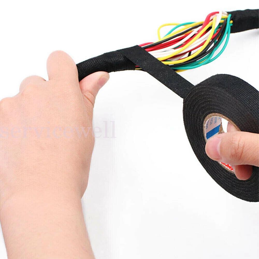 Electrical Wiring Harness Tape Wire Loom Cloth Tape Noise Damping Heat Proof AU - Image 6