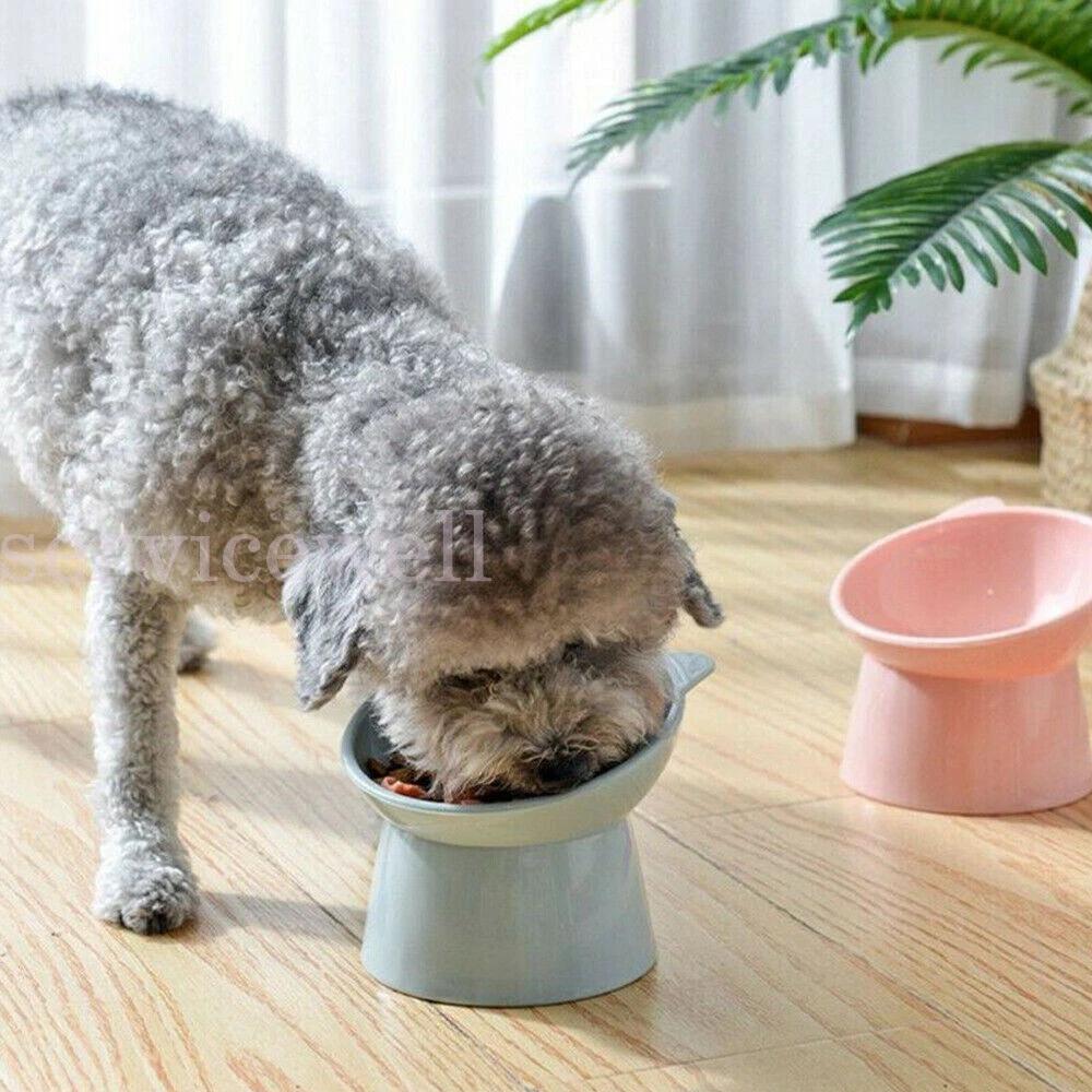 Elevated Pet Bowl Cat Dog Feeder Food Water High-foot Anti Vomiting Tilted Bowl - Image 7