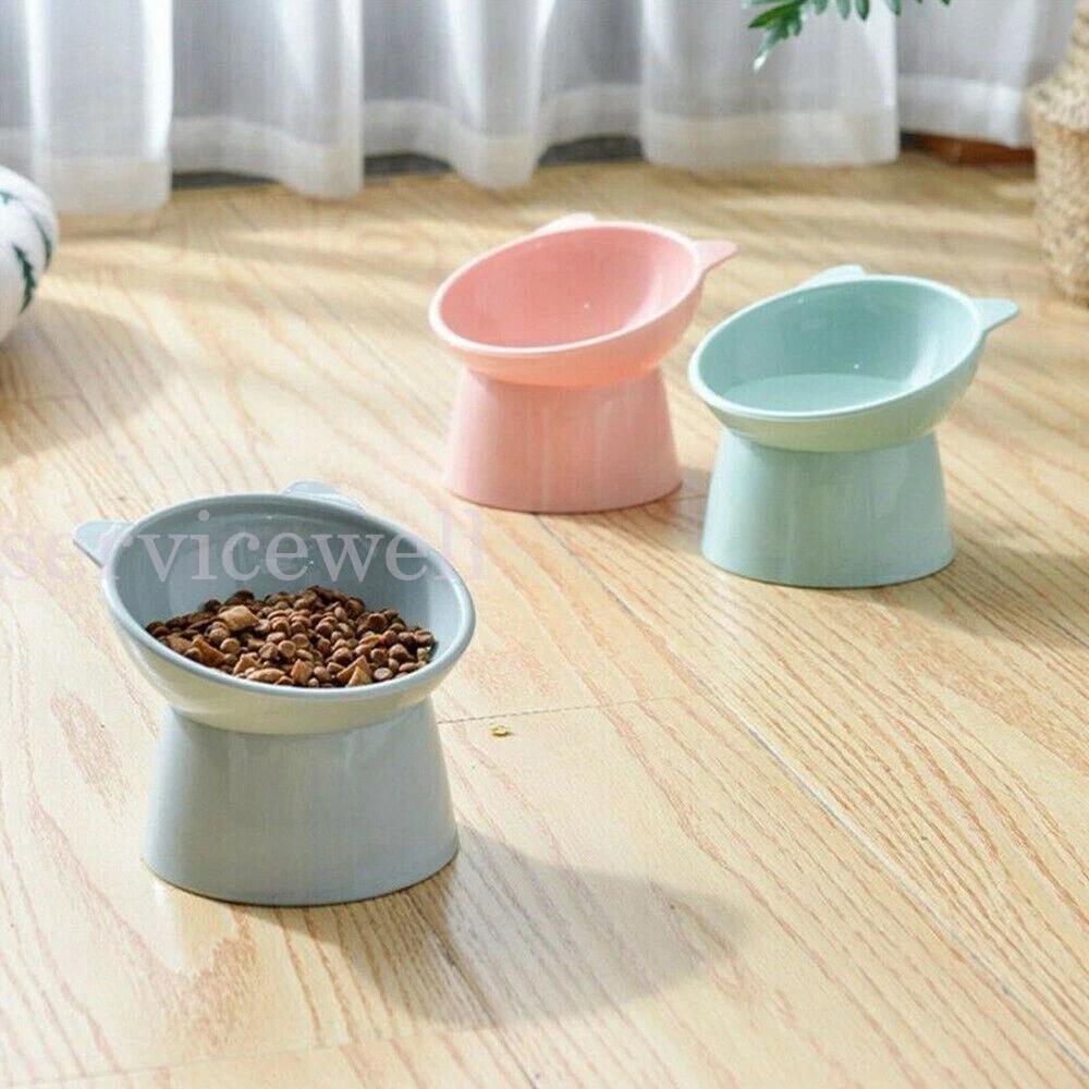 Elevated Pet Bowl Cat Dog Feeder Food Water High-foot Anti Vomiting Tilted Bowl - Image 5