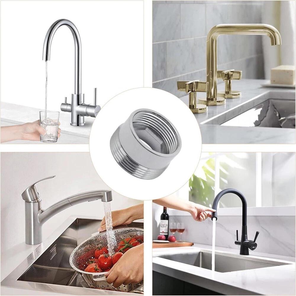 Faucet Metal Adaptor Inside Thread Water Saving Kitchen Tap Aerator Connector - Image 4