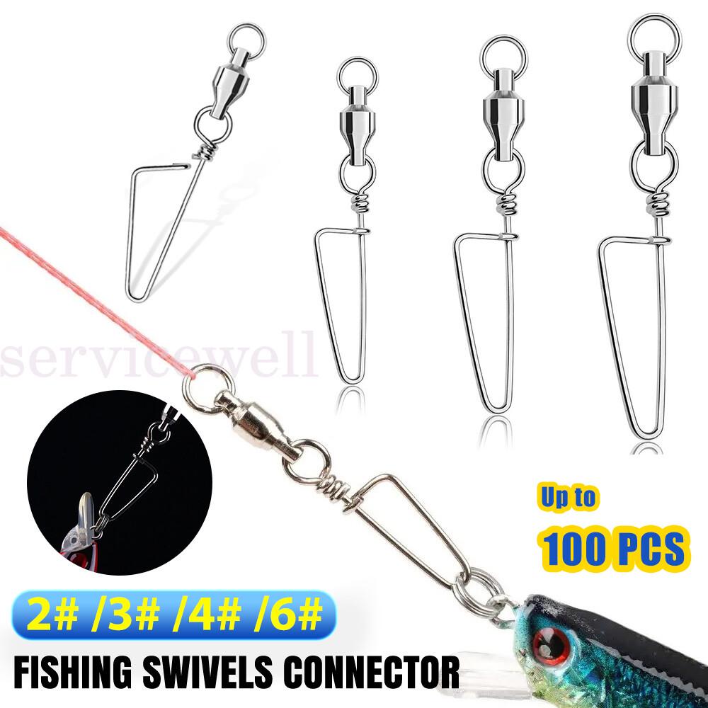 Fishing Swivels Ball Bearing Coastlock Snap Stainless Steel Trolling Connector