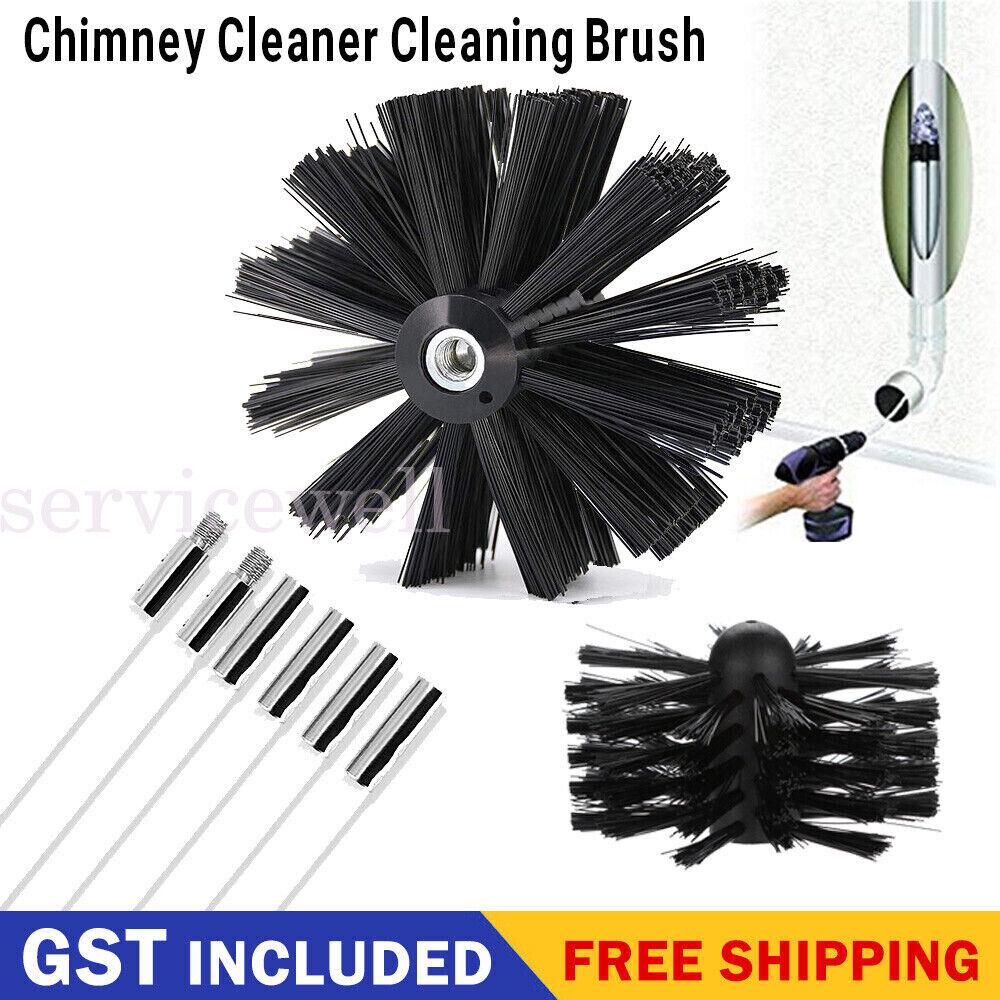 Flexible Chimney Sweep Flue Sweeping Brush Rod Kit Soot Cleaning Rods Set Home
