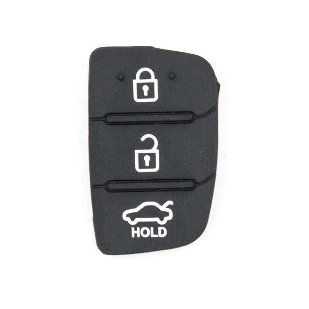 Flip Key Replacement Rubber Keypad For Hyundai Santa Fe iX i20 i30 i40 NEW - Image 3
