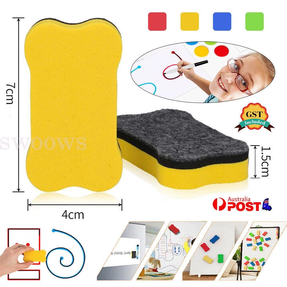 Foam Eraser Cleaner Magnet Whiteboard Fridge Blackboard Rubber Dry wipe Chalk