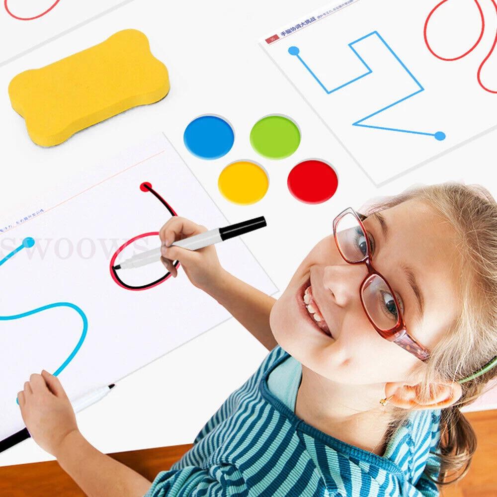 Foam Eraser Cleaner Magnet Whiteboard Fridge Blackboard Rubber Dry wipe Chalk - Image 5