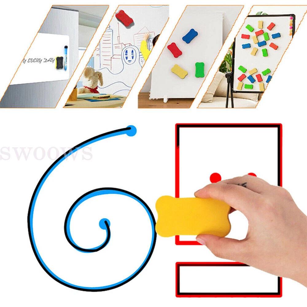 Foam Eraser Cleaner Magnet Whiteboard Fridge Blackboard Rubber Dry wipe Chalk - Image 4