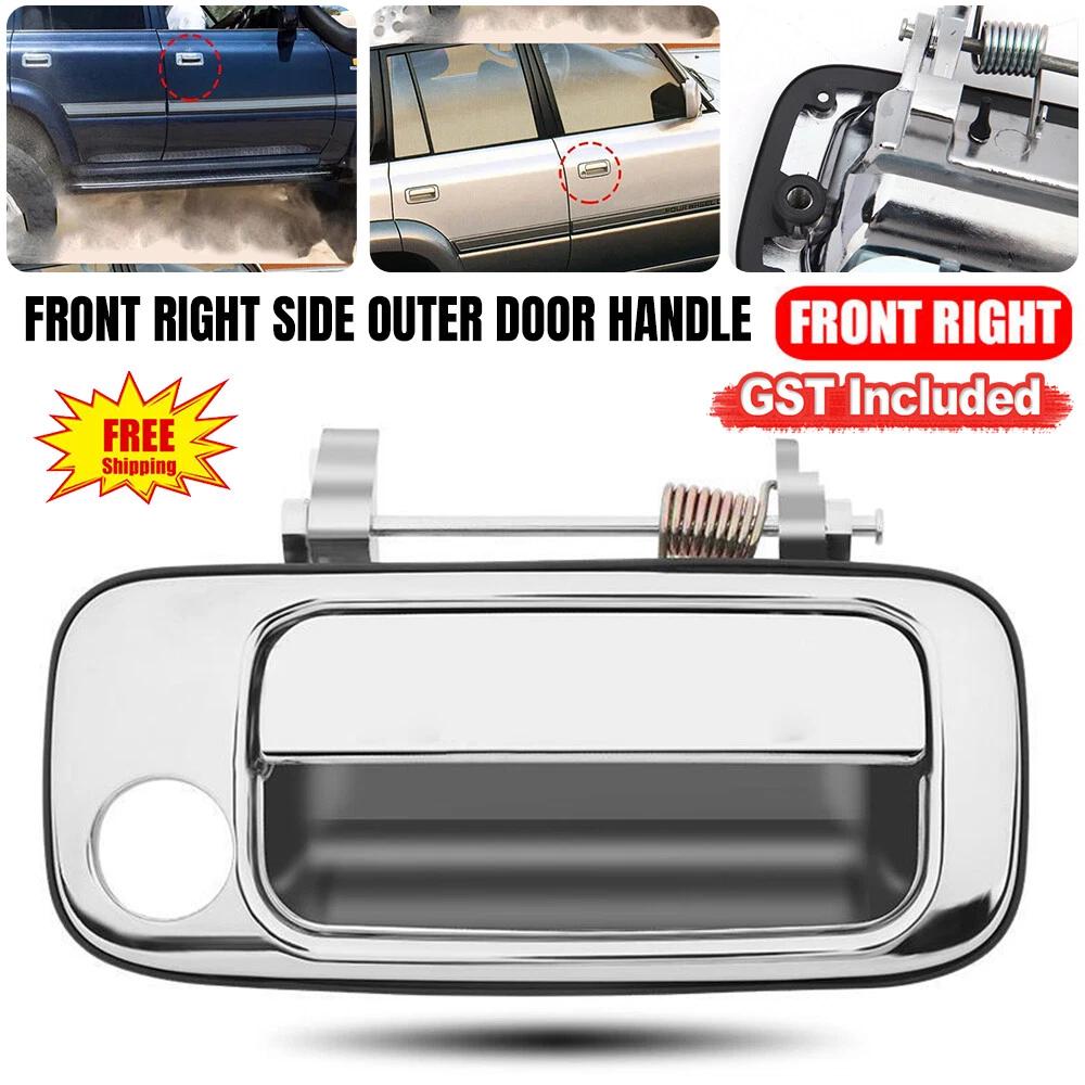 Front Right Outer Door Handle For Toyota Land cruiser 80 Series 1990-1998 Chrome