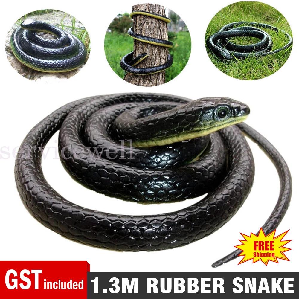 Garden Rubber Snakes Realistic Trick Toy Simulation Snake Whimsy Joke Scary Gift