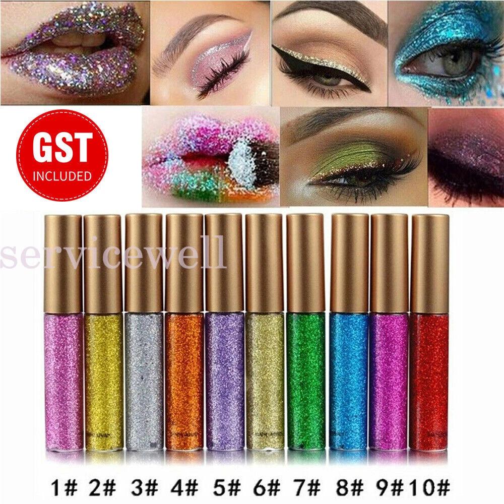 Glitter Liquid Eyeliner Long-lasting Quick Dry Highlight makeup Shiny Eyeliner