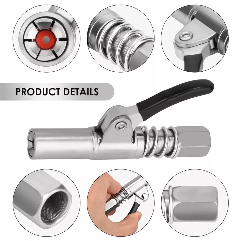 Grease Coupler Heavy-Duty Quick Release Grease Gun Coupler NPTI/8 10000PSI 1PCS - Image 7