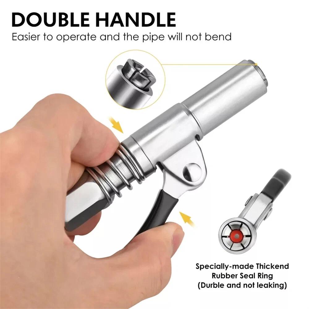 Grease Coupler Heavy-Duty Quick Release Grease Gun Coupler NPTI/8 10000PSI 1PCS - Image 6