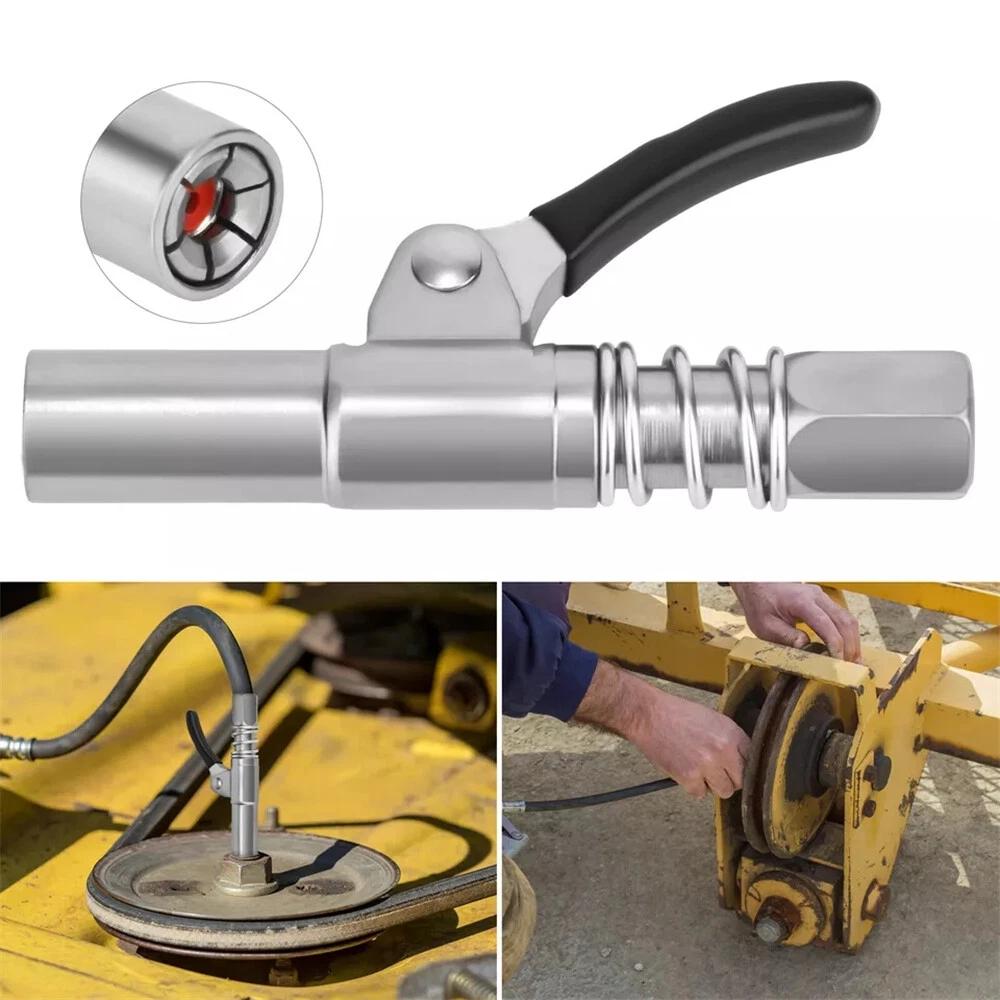 Grease Coupler Heavy-Duty Quick Release Grease Gun Coupler NPTI/8 10000PSI 1PCS - Image 2