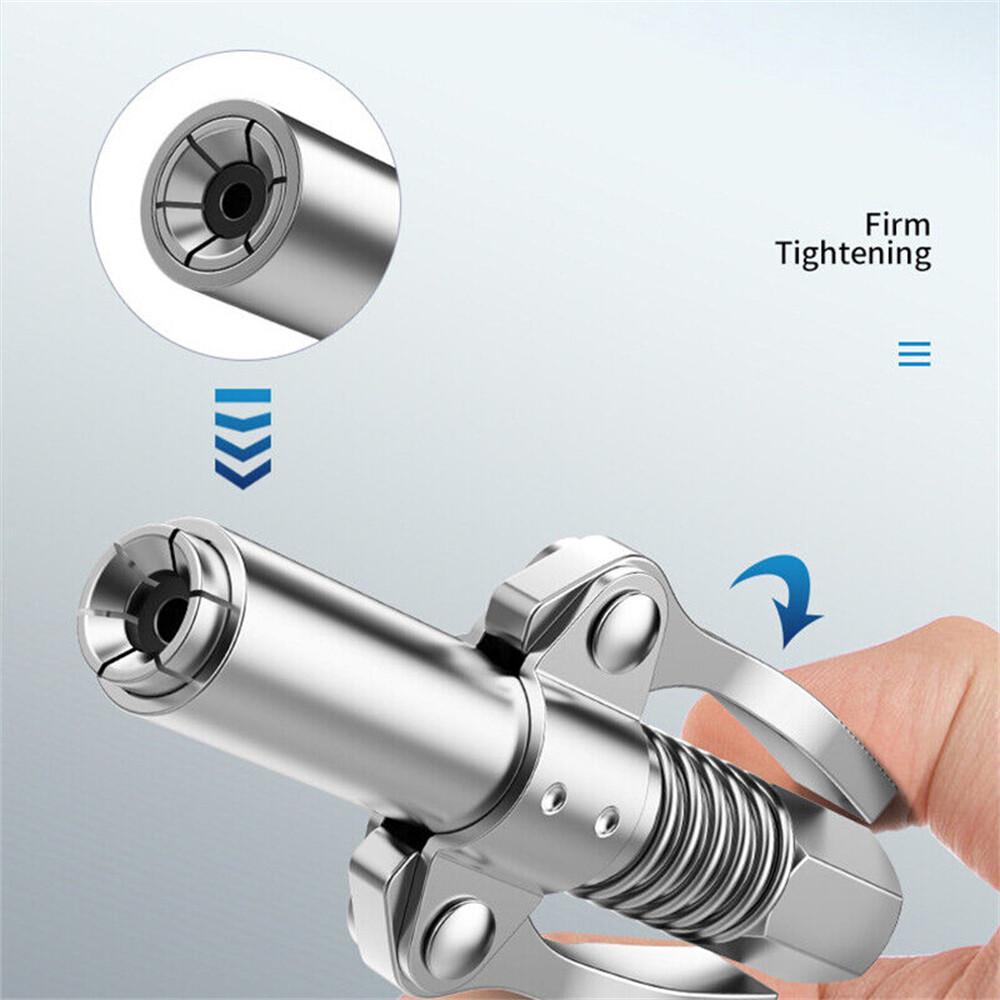 Grease Coupler Quick Release Grease Gun Coupler 30cm Hose Handle 10000PSI +Hose - Image 6