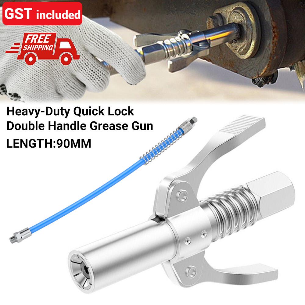 Grease Coupler Quick Release Grease Gun Coupler 30cm Hose Handle 10000PSI +Hose