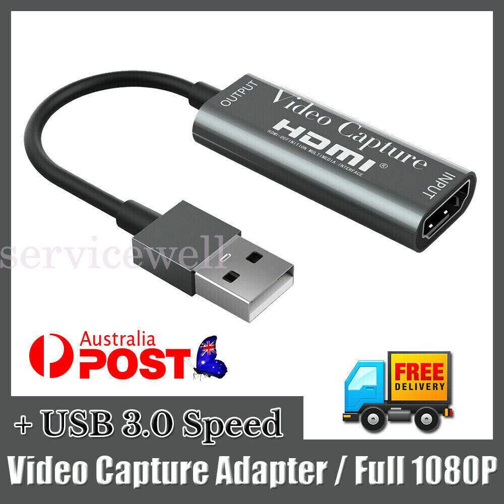 HDMI Video Capture Card USB Input 3.0 4K HD Recorder For Live Streaming Video