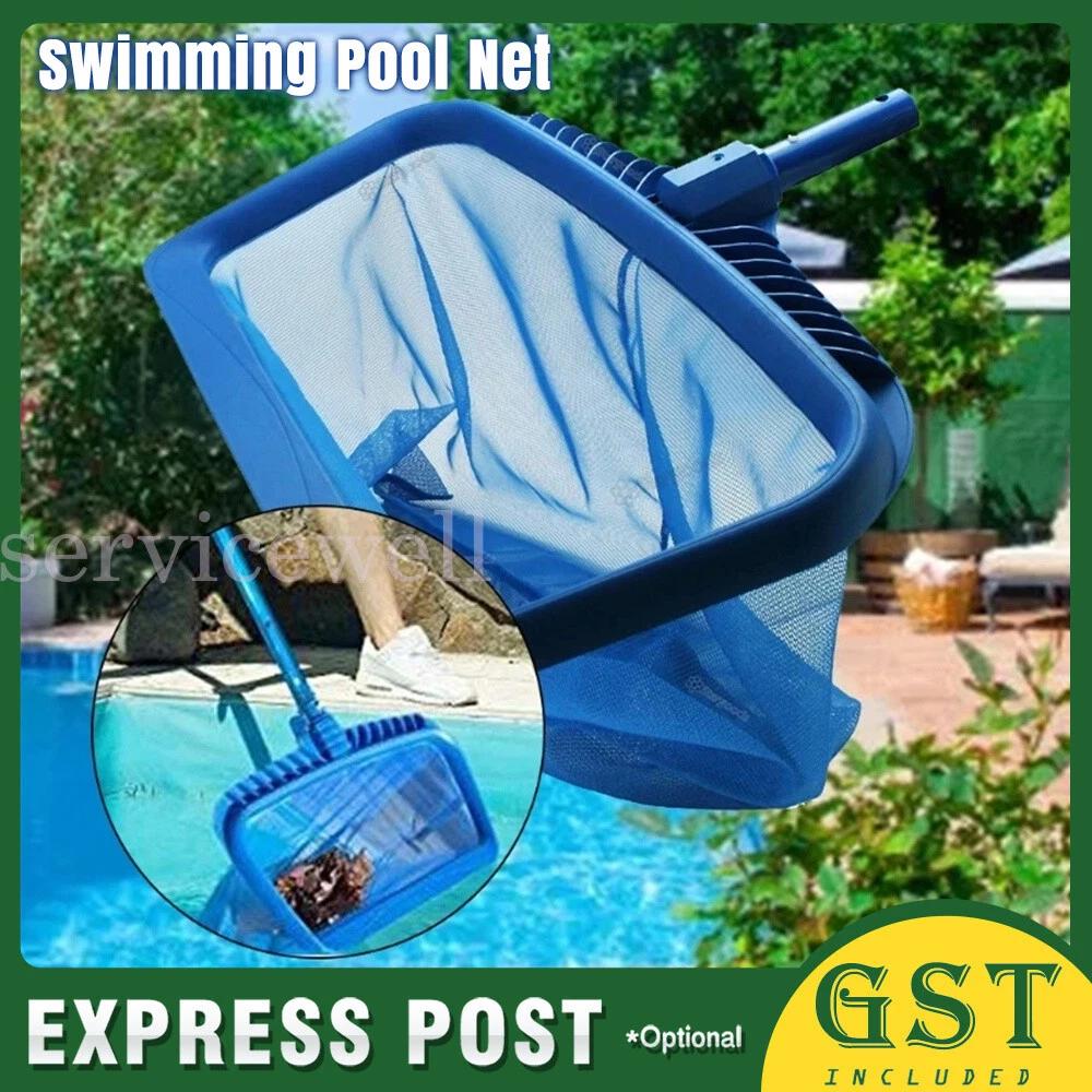 Heavy Duty Leaf Rake Mesh Frame Net Skimmer Cleaner Swimming Pool Spa Tool