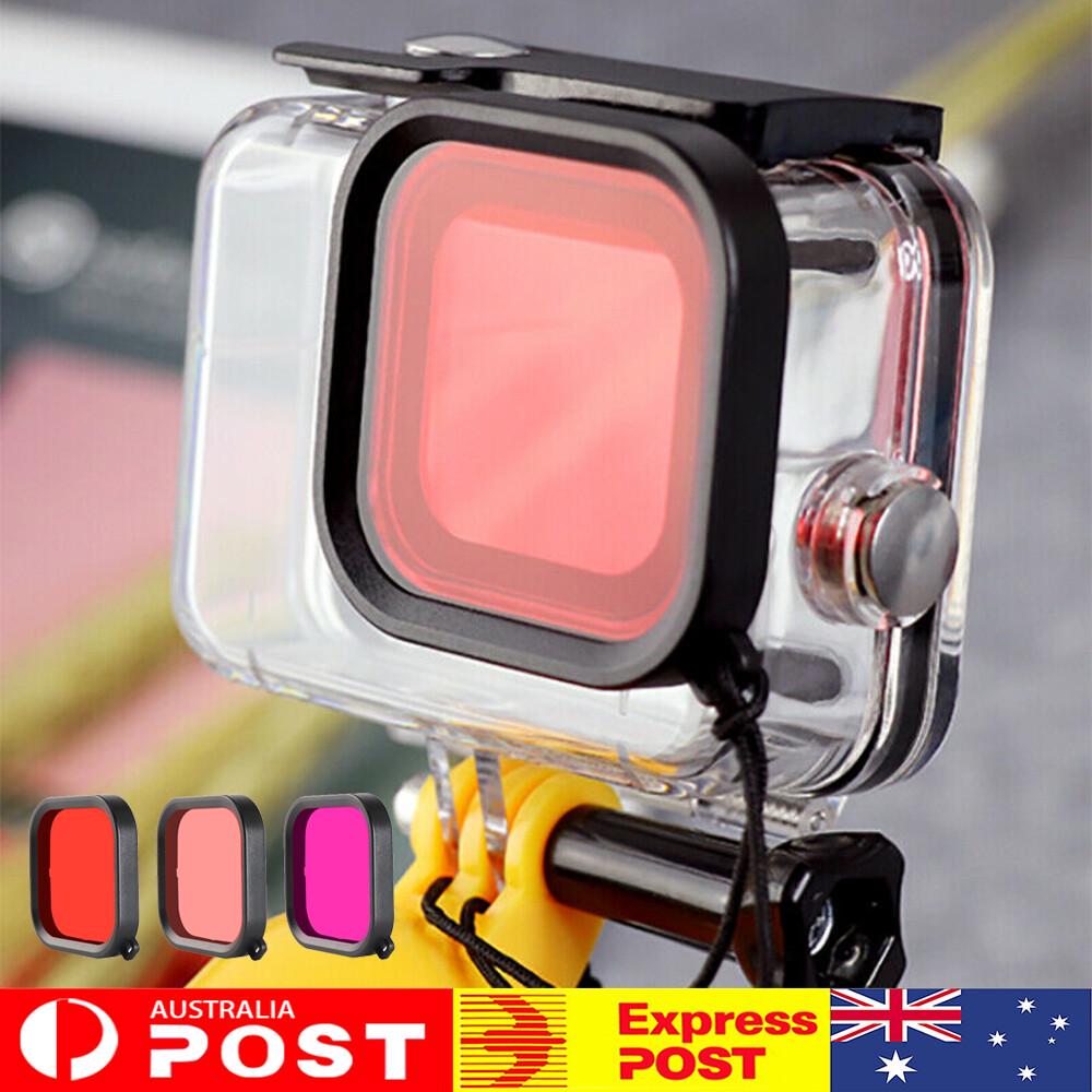 High Transmittance Optical Diving Filter Lens for GoPro Hero 8 Waterproof Case