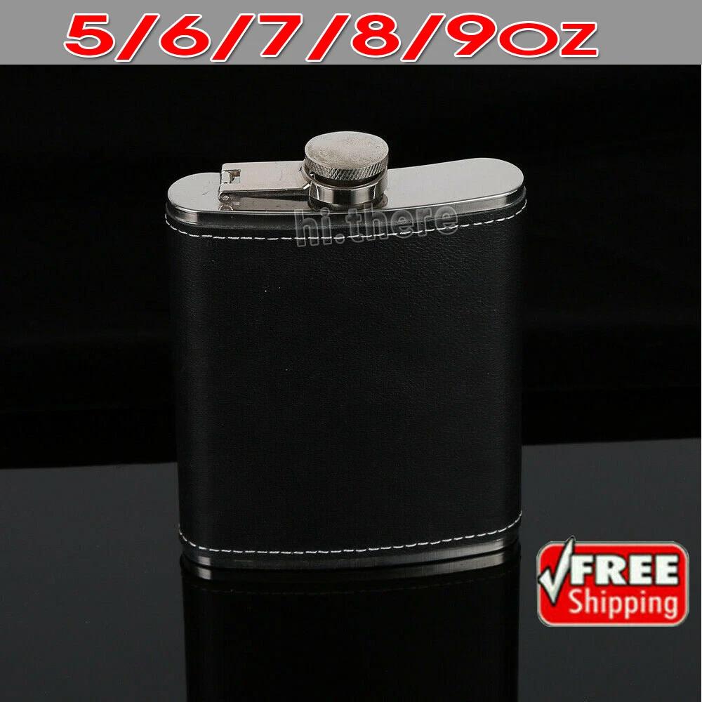 Hip Flask Liquor Whiskey Alcohol Cap Stainless Steel Pocket Wine Bottle Gift AU