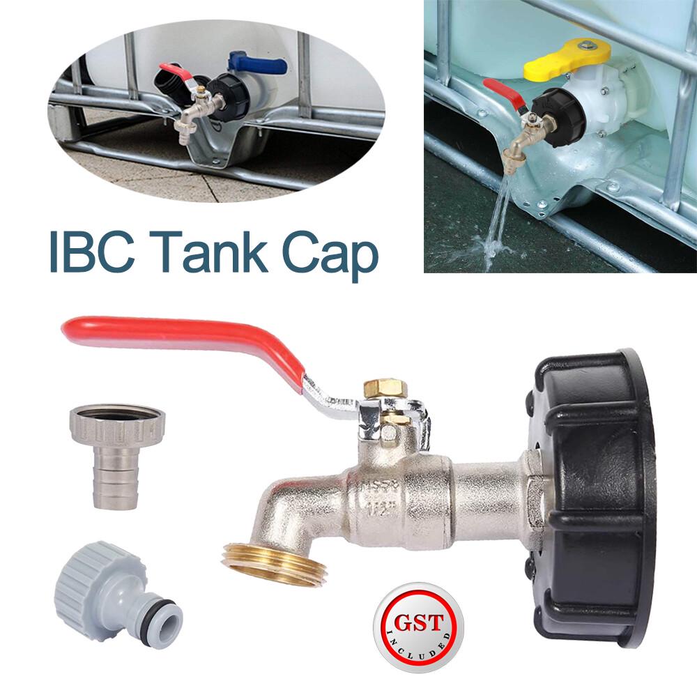 IBC Tank Adapter S60X6 Brass Garden Tap With 1/2  Hose Outlets Fitting Tools AU