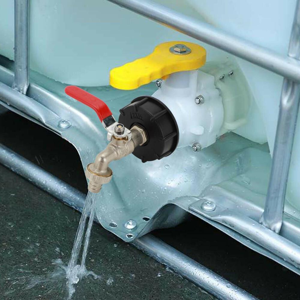 IBC Tank Adapter S60X6 Brass Garden Tap With 1/2 Hose Outlets Fitting Tools AU - Image 2
