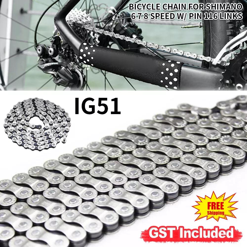 IG51 6/7/8 Speed Chain Bike Bicycle Chain MTB 116 Links Comp for Shimano Sram HS