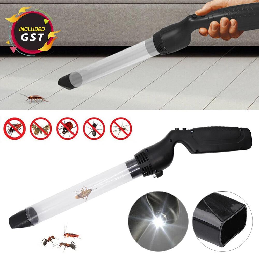 Insects Catcher Suction Trap Tube Handheld Bug Fly Vacuum Cleaner with LED Light
