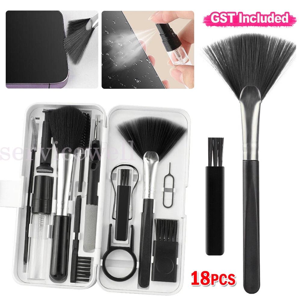 Keyboard Cleaning Set Mobile Phone Laptop Cleaning Crevice Brush Descaling 18Pcs
