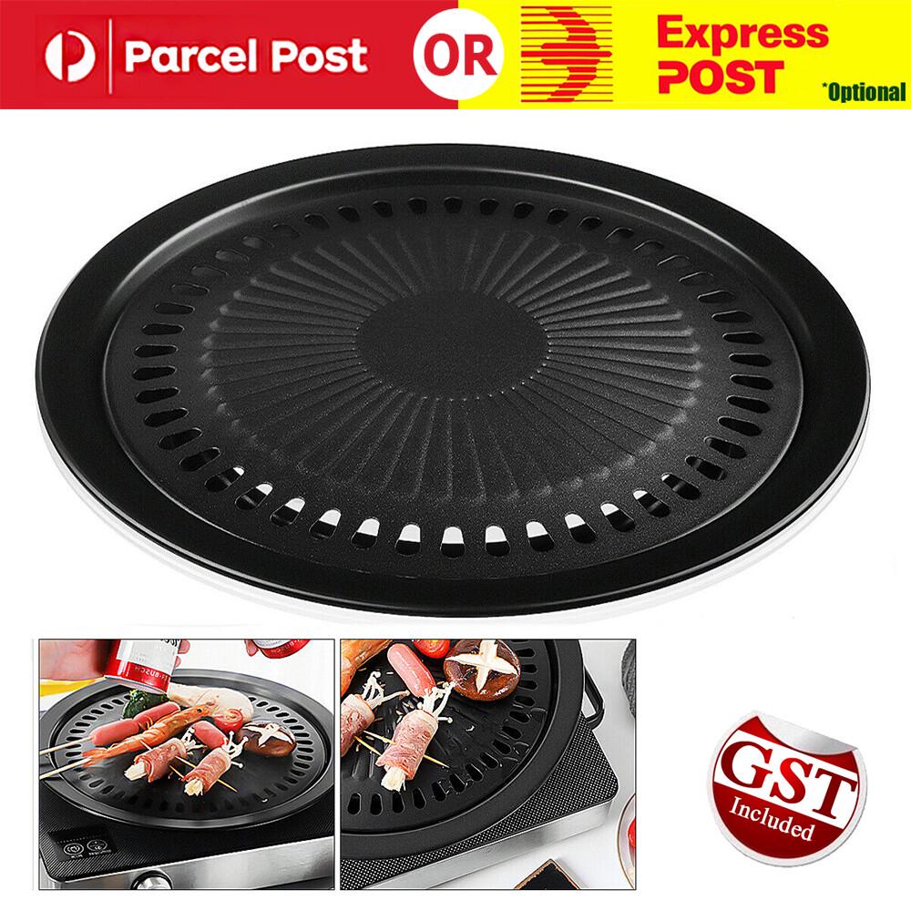 Korean Nonstick BBQ Grill Pan for Stovetop, Barbecue Portable Hot Plate Outdoor