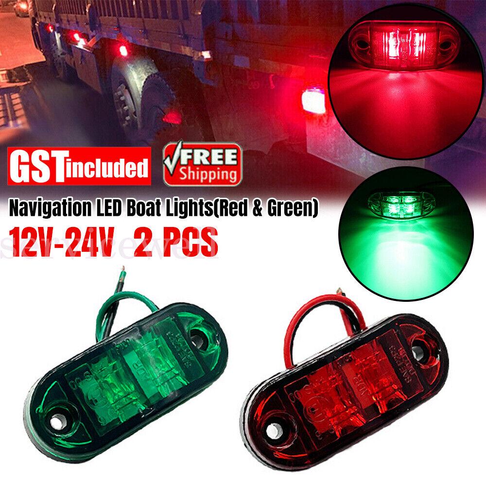 LED Signal Nav Navigation Lights Strip Port Starboard Marine Boat Red and Green
