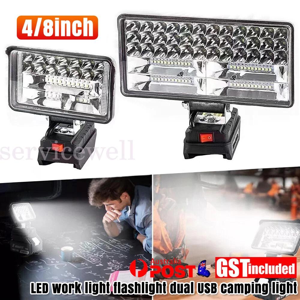 LED Work Light Flashlight Electric Torch Spotlight for Makita 18V Li-ion Battery