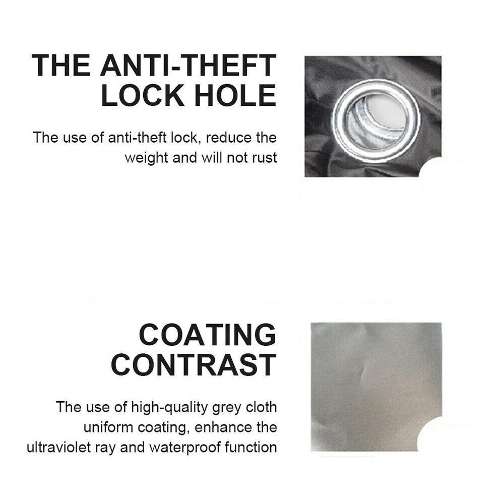 Large Waterproof Outdoor Motorcycle Motorbike Cruiser Scooter Motor Bike Cover - Image 5