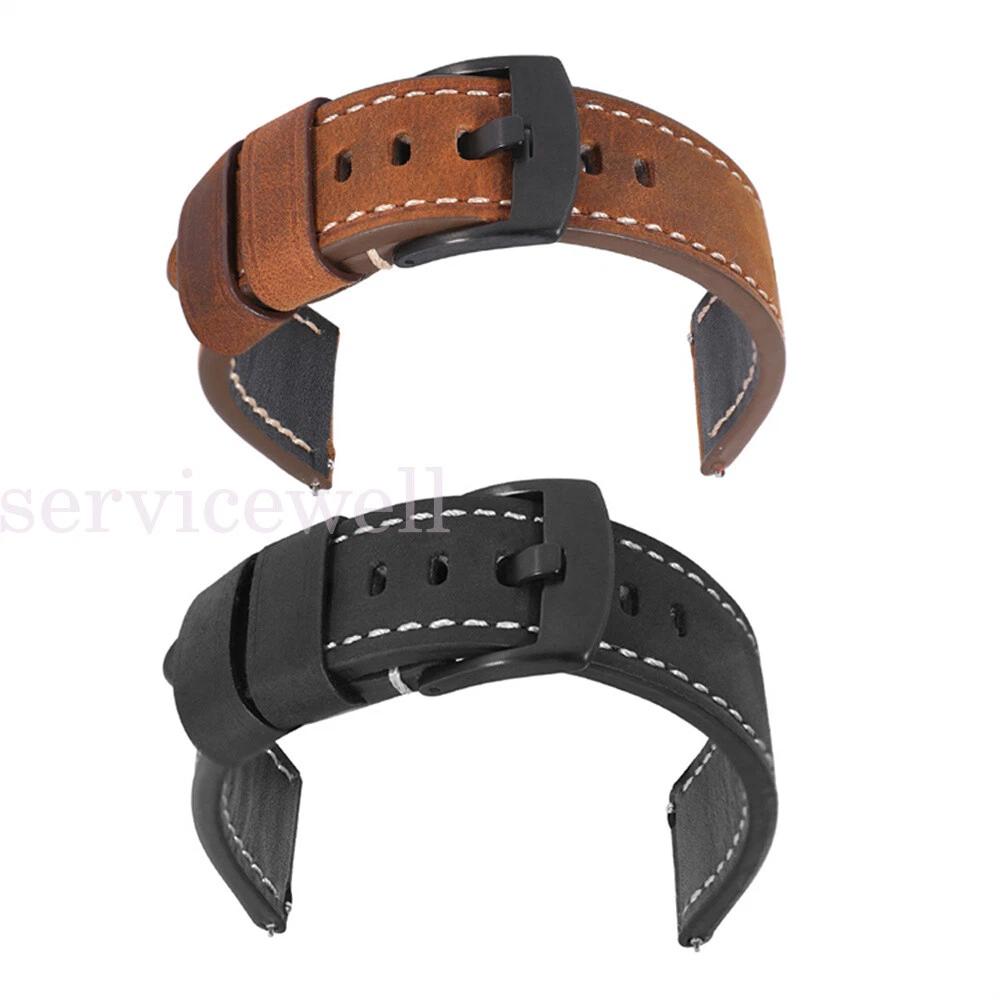 Leather Wrist Band Strap for Samsung Galaxy Watch 46mm / 3 45mm/ Gear S3 - Image 6
