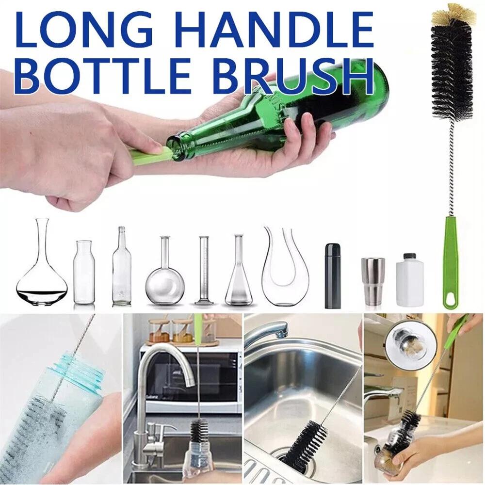 Long Handle Bottle Brush Cleaning Brush Scrubbing Tool Cup Brush Kettle Brush OZ - Image 3