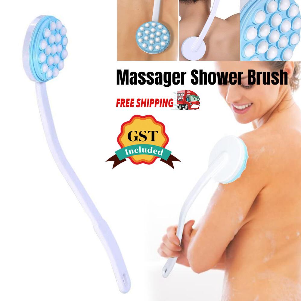 Long Handle Cream Lotion Applicator Back Massager Scrubber SPA Bath Shower Brush