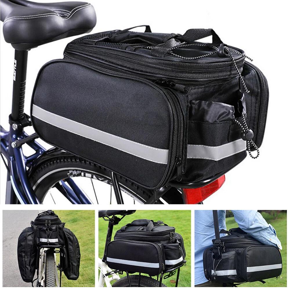 MTB Cycling Bicycle Bike Bag Rack Back Rear Seat Tail Carrier Trunk Pannier - Image 3