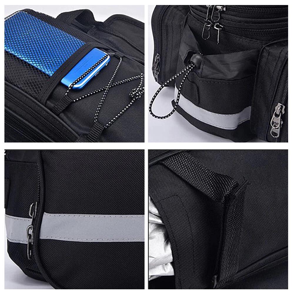 MTB Cycling Bicycle Bike Bag Rack Back Rear Seat Tail Carrier Trunk Pannier - Image 6