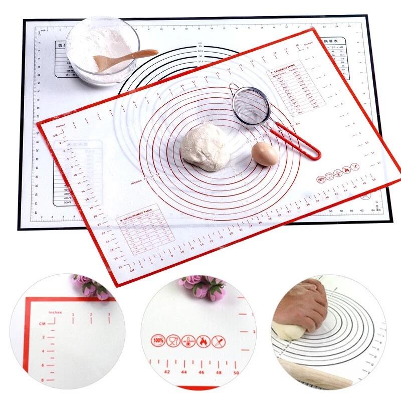 M/L/XL Kitchen Silicone Rolling Cake Dough Mat Pastry Clay Fondant Baking Sheet - Image 5