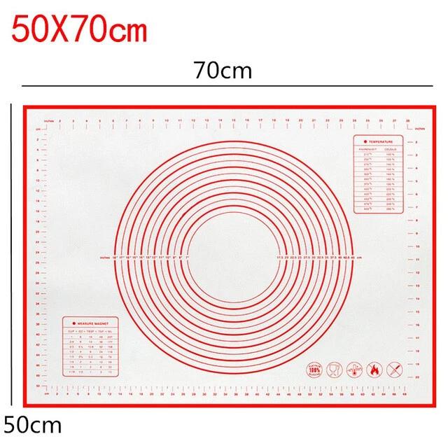 M/L/XL Kitchen Silicone Rolling Cake Dough Mat Pastry Clay Fondant Baking Sheet - Image 4