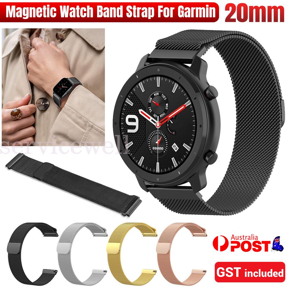 Magnetic Milanese Stainless Wrist Band Wristband Strap For Garmin Vivomove HR