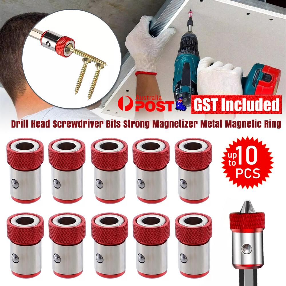 Magnetic Ring Screwdriver Electric Hex Bit Head Strong Magnetizer Tool Head AU