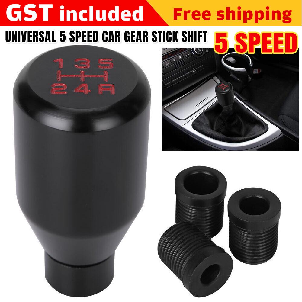 Manual Car Gear Stick Shift Knob Universal 5 Speed Aluminum Shifter Lever