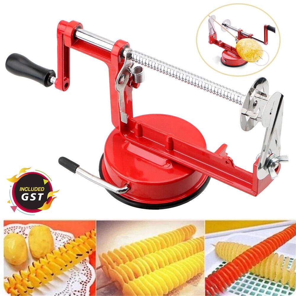 Manual Potato Twister Tornado Slicer Curly Fries Cutter Machine Carrot Spiral