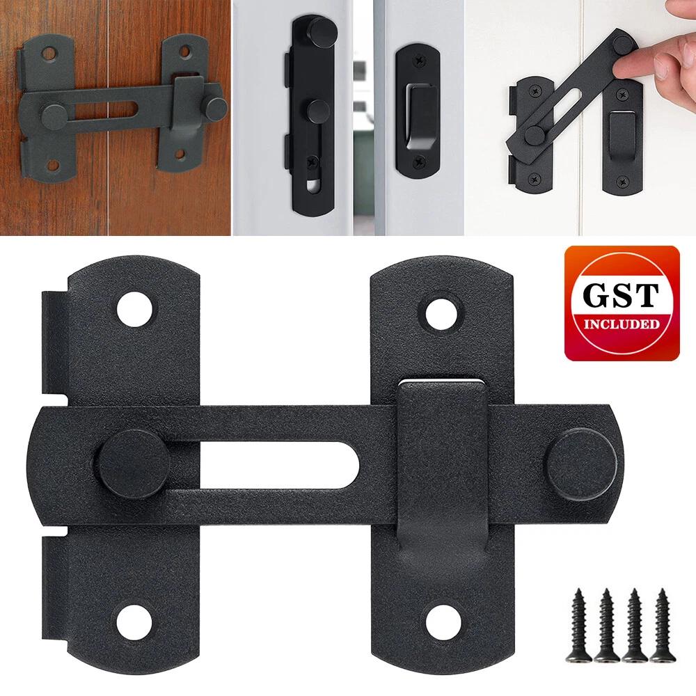 Matte Black Stainless Steel/Gate Latches/Flip Latch Safety Door Bolt Latch Lock.