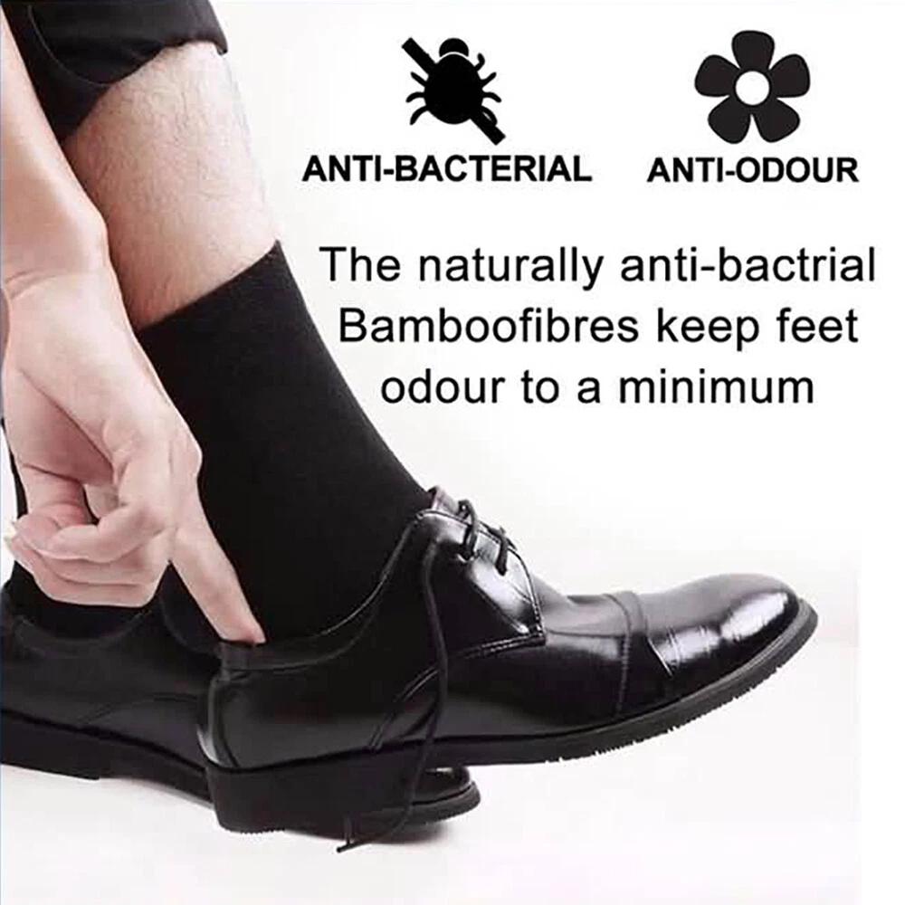 Men Bamboo Socks Heavy Duty Work Socks Winter Work Boot Black Thick size 6-10 - Image 5