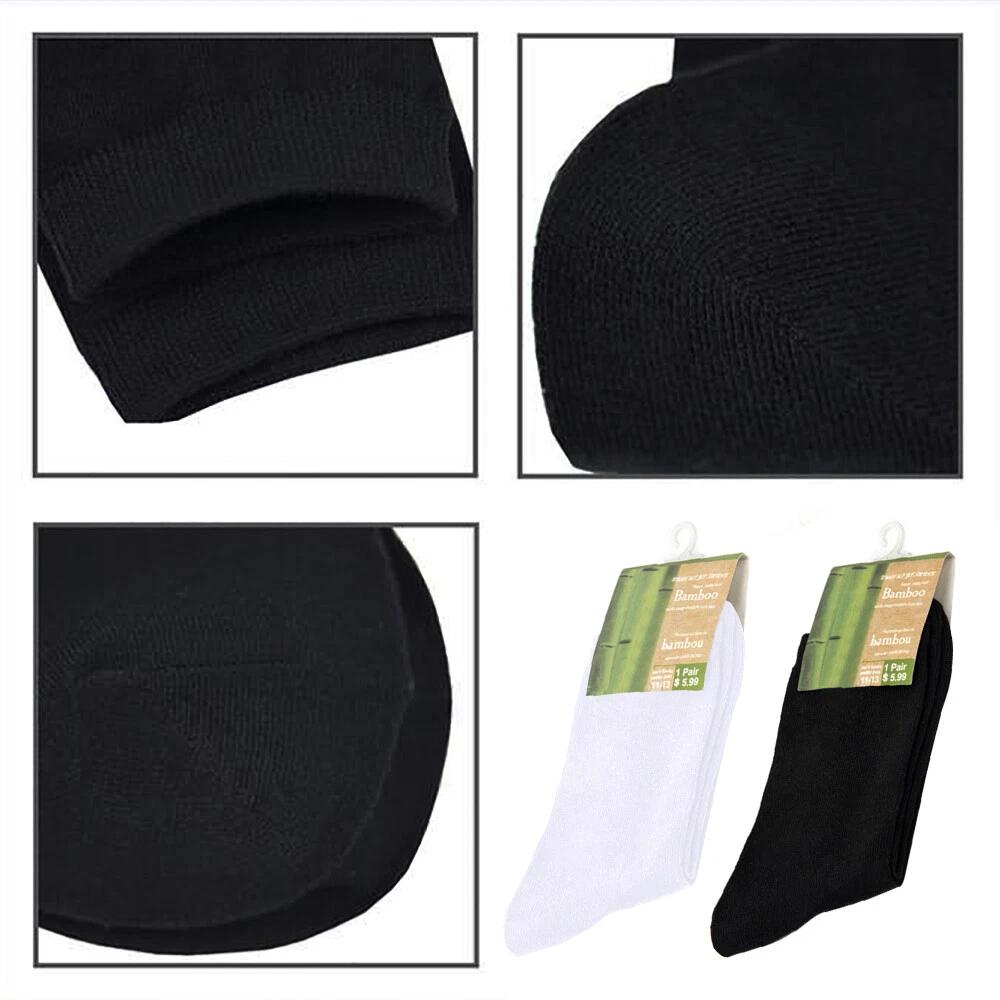 Men Bamboo Socks Heavy Duty Work Socks Winter Work Boot Black Thick size 6-10 - Image 7